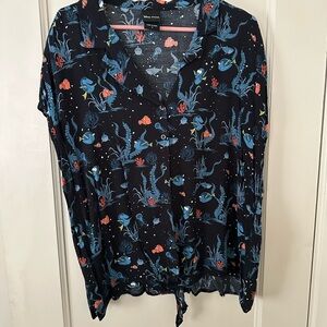 Finding Nemo Floral Button Down Shirt